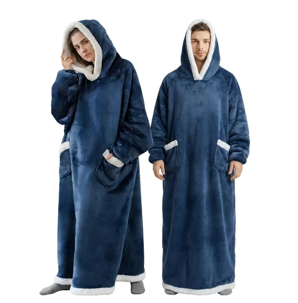 Nerona™ DługoKoc – Ultra Miękki Koc Bluza z Kapturem